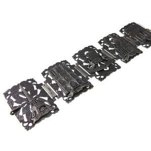 Vintage Souvenir France French Paris Larc De Triomphe Notre Dame Eiffel Bracelet